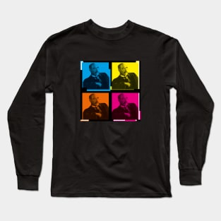 Rudyard Kipling - Poet - Colourful, pop art style design Long Sleeve T-Shirt